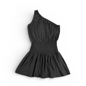 Ramy Brook Leila One Shoulder Mini Dress Black